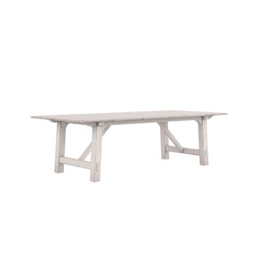 Alcove Trestle Dining Table In White