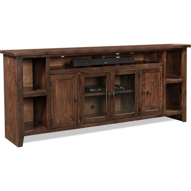 Alder Grove 84 Inch Console In Dark Brown