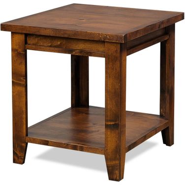 Alder Grove End Table In Medium Brown