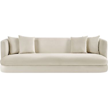 Alder Velvet Sofa In Cream Velvet