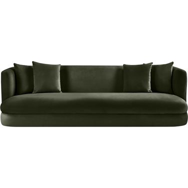 Alder Velvet Sofa In Green Velvet