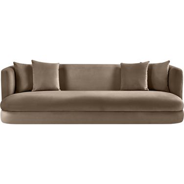 Alder Velvet Sofa In Taupe