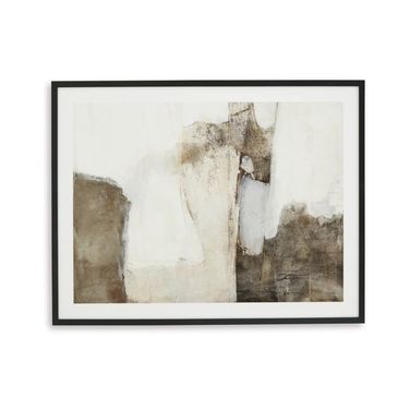 Aldricton Wall Art In White and Brown