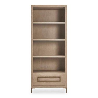 Alessia Etagere In Brass and Woodtone
