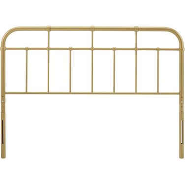 Alessia King Metal Headboard In Gold