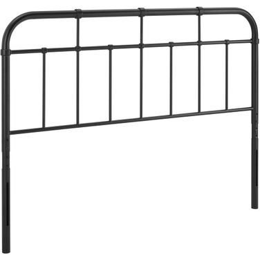 Alessia Queen Metal Headboard In Black