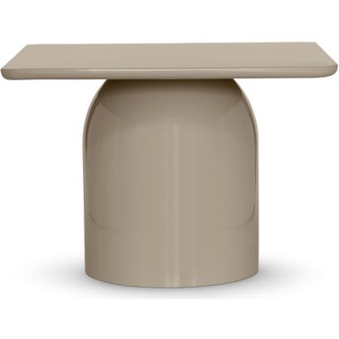 Alessia Square Coffee Table In Latte Taupe