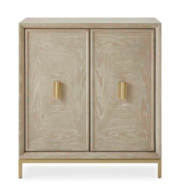Alessia Washed 2 Door Cabinet In Woodtone