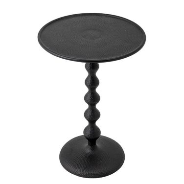 Alexander Hammered Metal End Table In Black