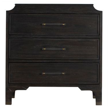 Alexandra Chest In Cerused Forest Black