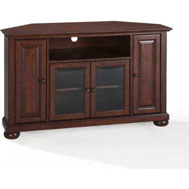 Alexandria Corner TV Stand For 50+ Inch TVs In Mahogany
