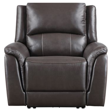 Alexandria Power Recliner In Chocolate