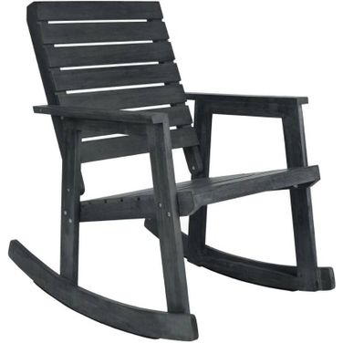Alexei Dark Slate Grey Rocking Chair