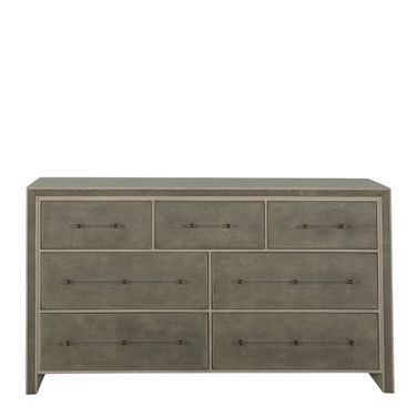 Alford Chest In Cerused White and Shagreen