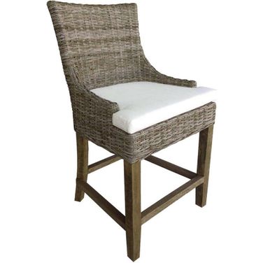 Alfresco Grey Counter Stool with Kubu