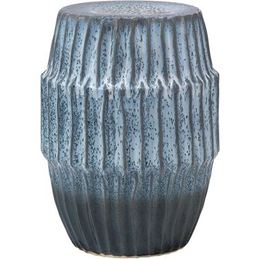 Algae Side Table in Blue Ombre Ceramic