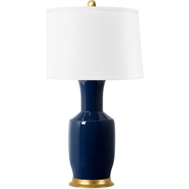 Alia Lamp Without Shade In Navy Blue