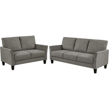 Aliana Living Room Set In Chocolate