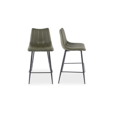 Alibi Counter Stool Set Of 2 In Dark Green
