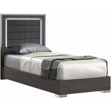Alice Full Platform Bed In Matte Grey