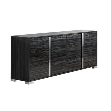 Alice Glossy Gray Dresser