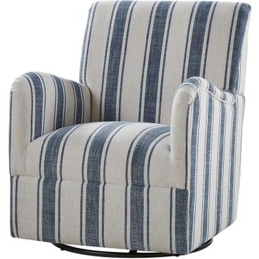 Alice Swivel Armchair In Navy