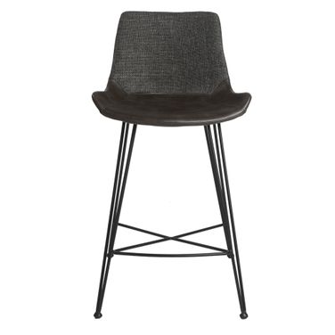 Alisa Counter Stool In Charcoal Gray
