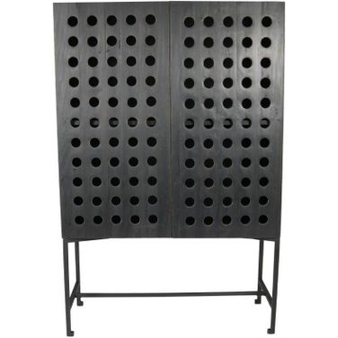 Aliso Becca 2-Door Cabinet In Dark Gray