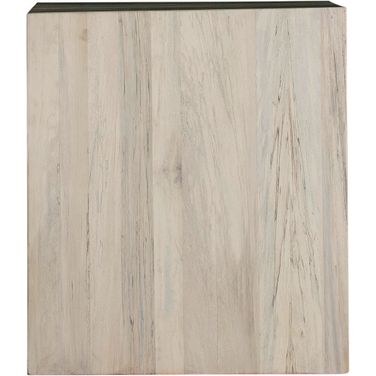 Alistair Spalted Side Table In Natural and White