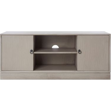 Aliyah 2Dr 1 Shelf Media Stand in Greige