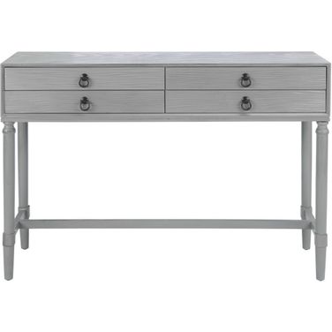Aliyah 4 Drawer Console Table in Distressed Grey