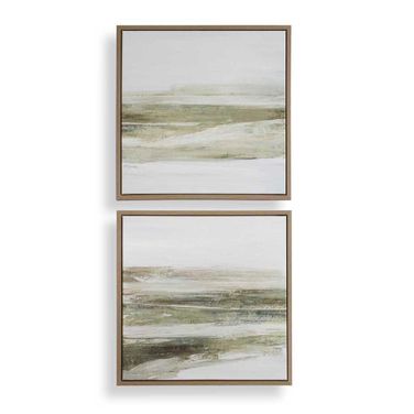 All Of A Sudden Framed Canvases Set of 2 In Multi