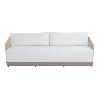 Allariz Sofa In Greige and Stinson White