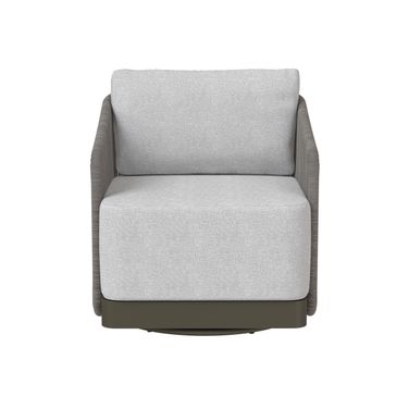 Allariz Swivel Armchair In Warm Grey and Gracebay Light Grey