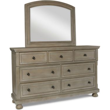Allegra Pewter Mirror