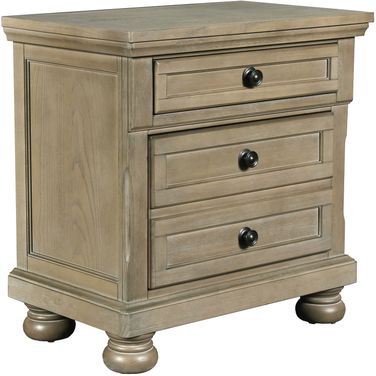 Allegra Pewter Nightstand