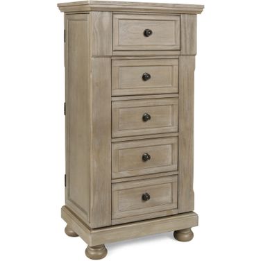 Allegra Pewter Swivel Chest