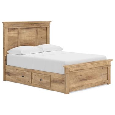 Allihauser Full Panel Storage Bed In Tan