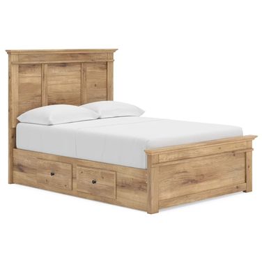 Allihauser Full Panel Storage Bed In Tan