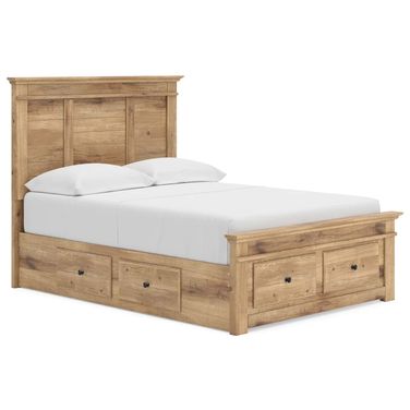 Allihauser Full Panel Storage Bed In Tan