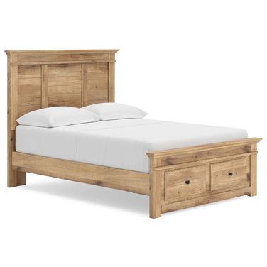 Allihauser Full Panel Storage Bed In Tan