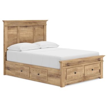Allihauser Full Panel Storage Bed In Tan