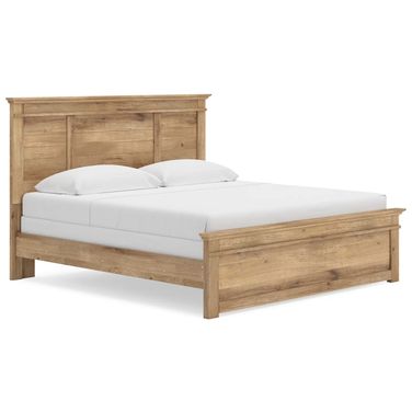 Allihauser King Panel Bed In Tan