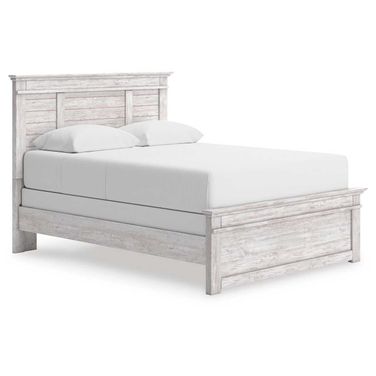 Allihauser King Panel Bed In White Wash