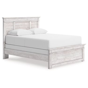 Allihauser Queen Panel Bed In White Wash
