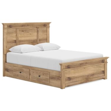 Allihauser Queen Panel Storage Bed In Tan