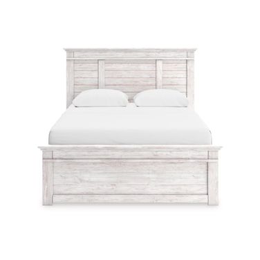 Allihauser Queen Panel Storage Bed In White Wash