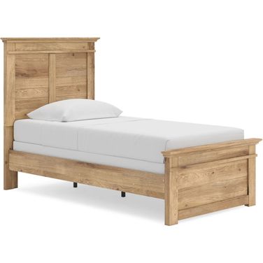 Allihauser Twin Panel Bed In Tan