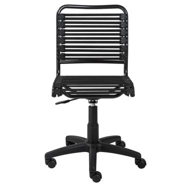 Allison Bungie Flat Low Back Office Chair In Black
