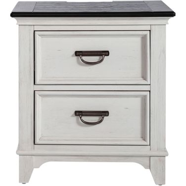 Allyson Park 2 Drawer Night Stand With Charging Station